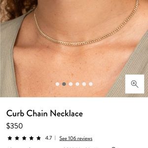 Mejuri 14k gold curb chain necklace